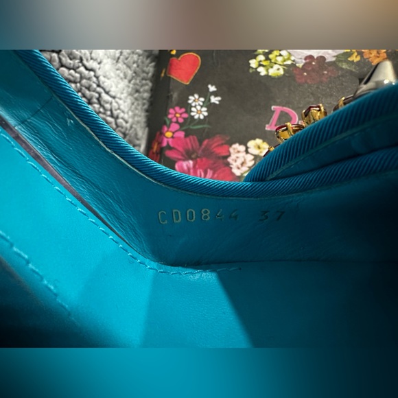 DOLCE & GABBANA Jackie Leather Court Block Heels US7 UK4 EU37 - Picture 13 of 17